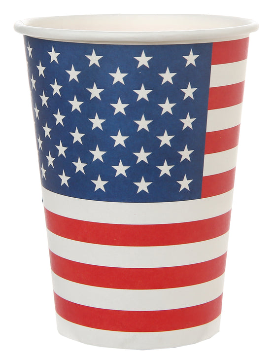 10 gobelets en carton amérique drapeau américain