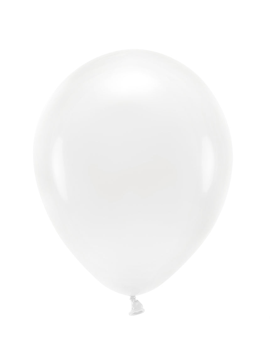 100 Ballons en latex pastel blanc 26 cm