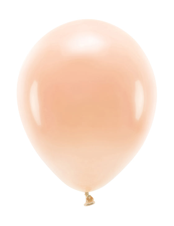 100 Ballons en latex pastel pêche 26 cm