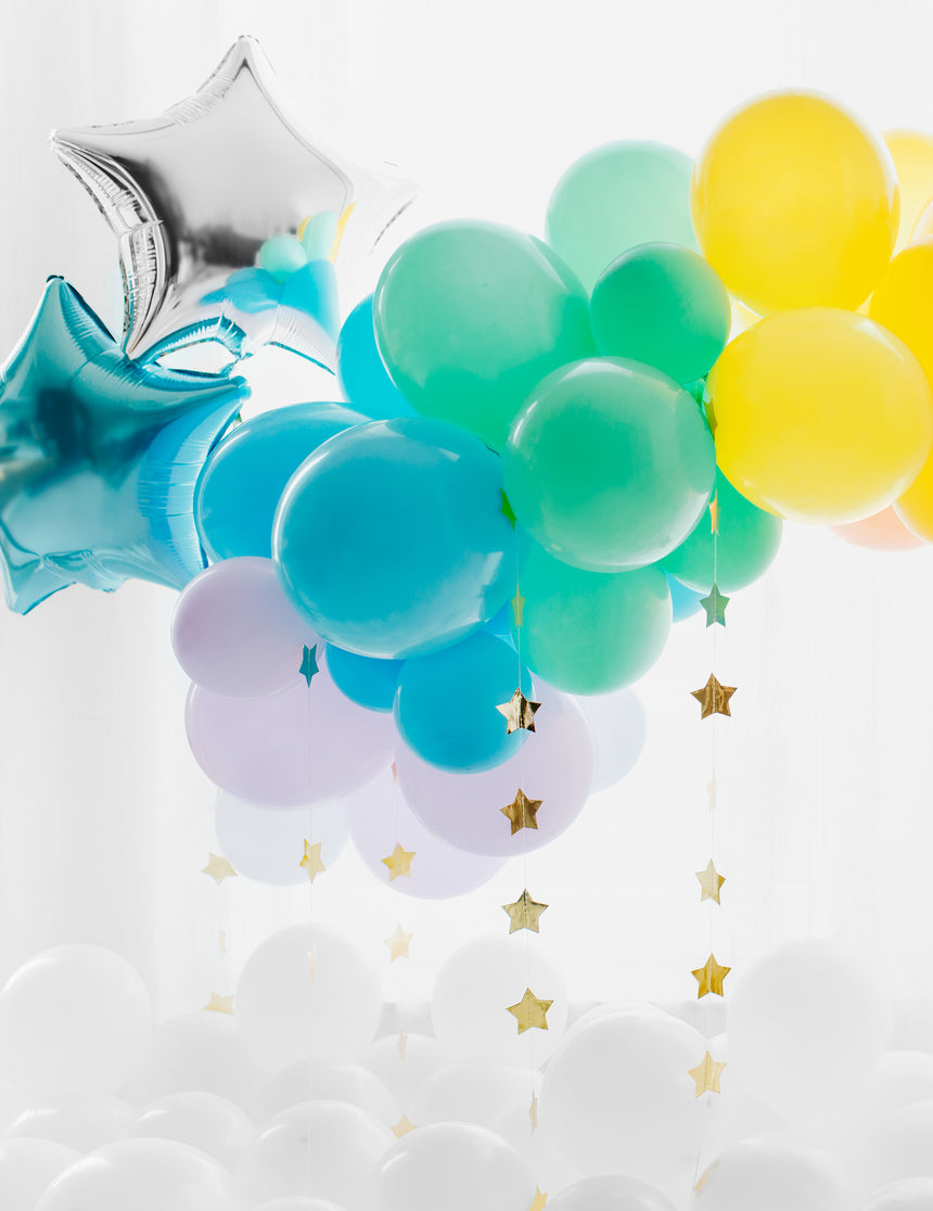 100 ballons en latex pastel vert 26 cm pour anniversaire