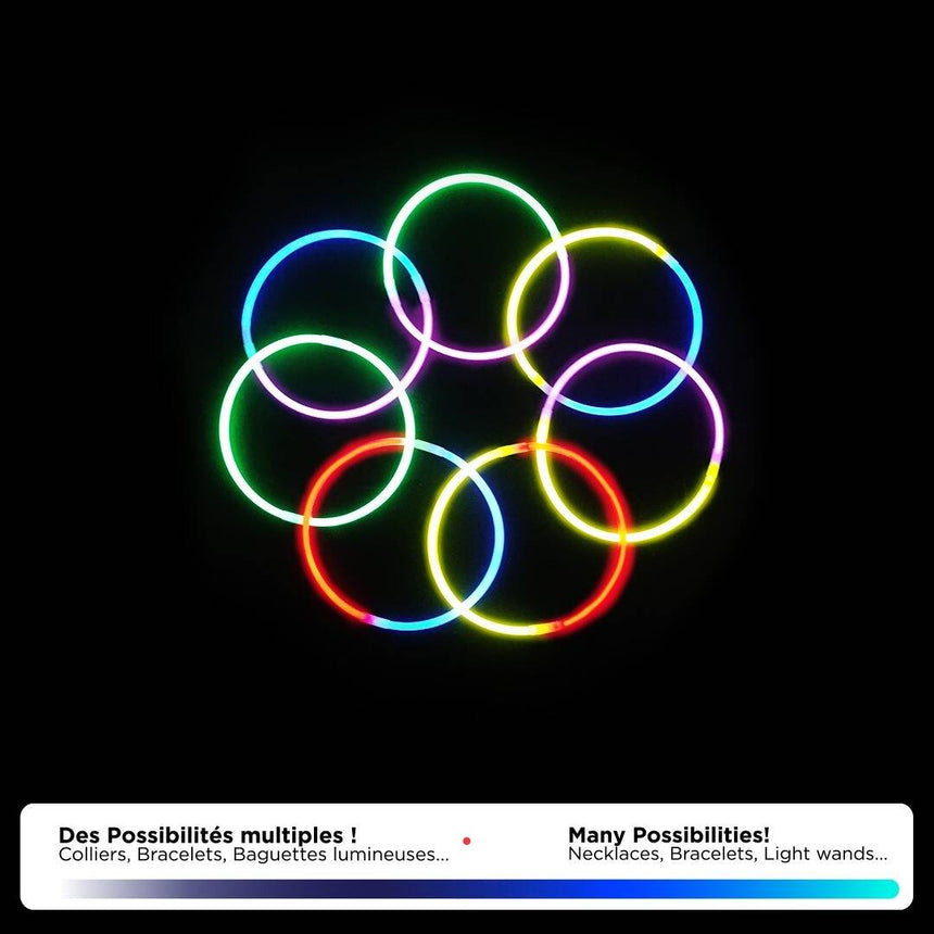100 Bracelets phosphorescents