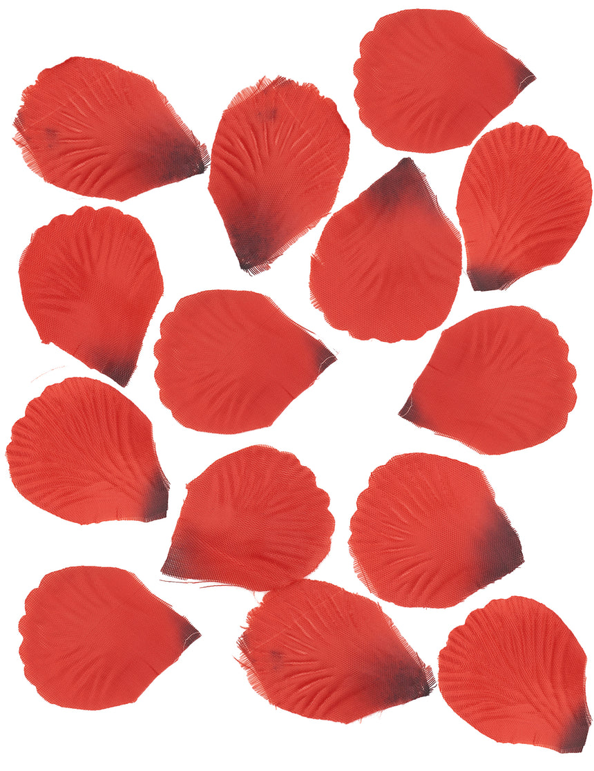 100 pétales de rose en tissu rouge sombre 5 x 5 cm pour décoration