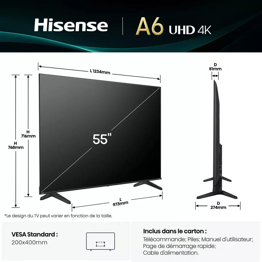 HISENSE 55A6Q