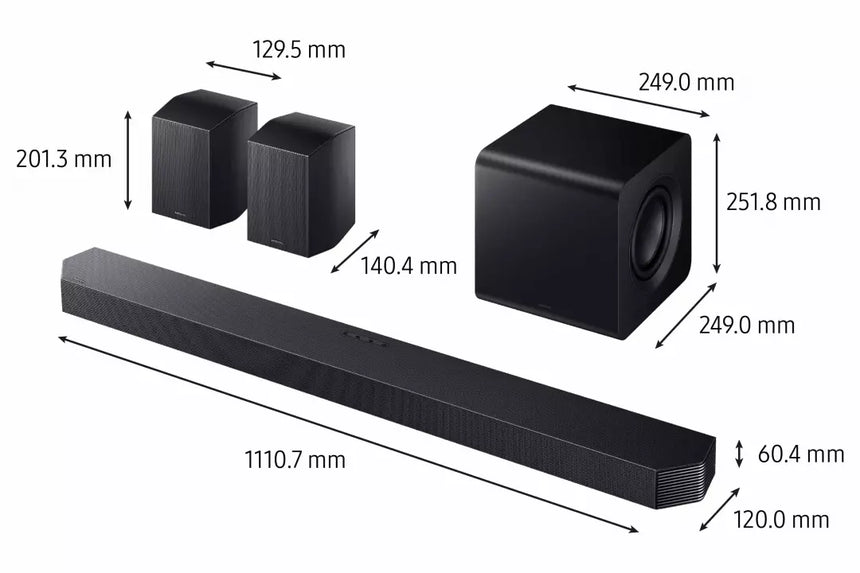 SAMSUNG Barre de son + caisson inclus HWQ930H