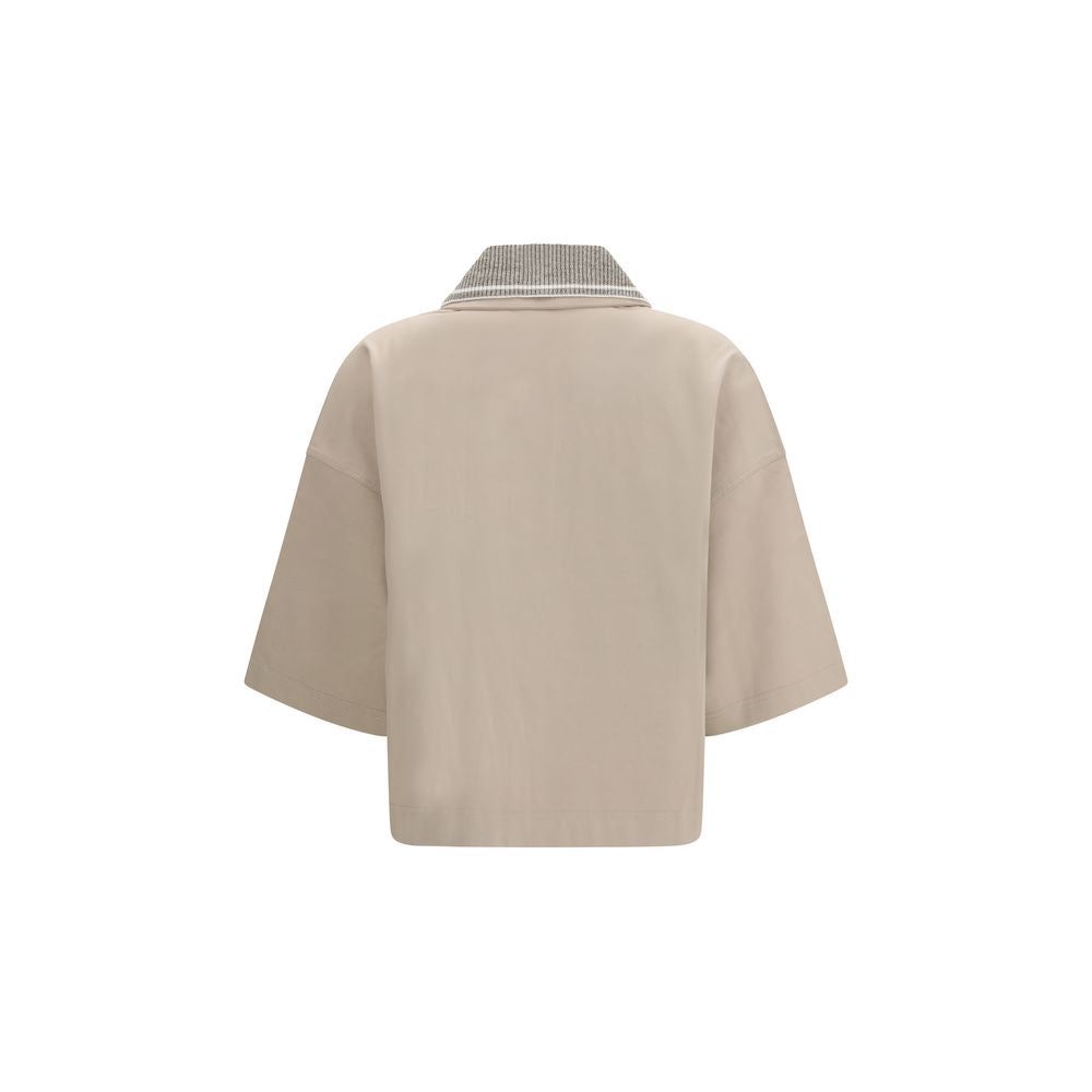 Brunello Cucinelli Polo Beige en Coton Femme | Nimestore