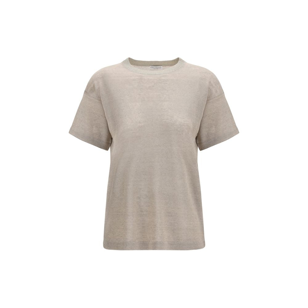 Beige Linen T-Shirt