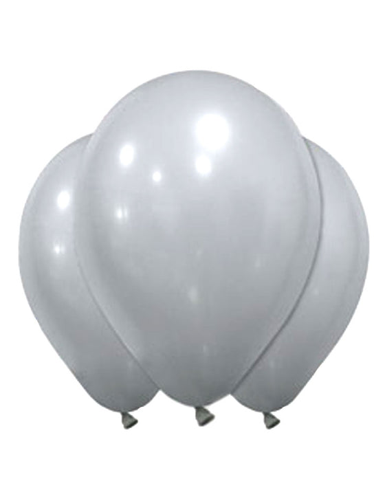 12 Ballons en latex gris 28 cm