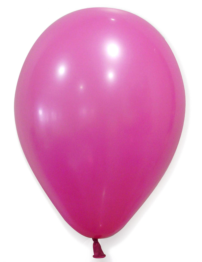 12 Ballons fuchsias 28 cm