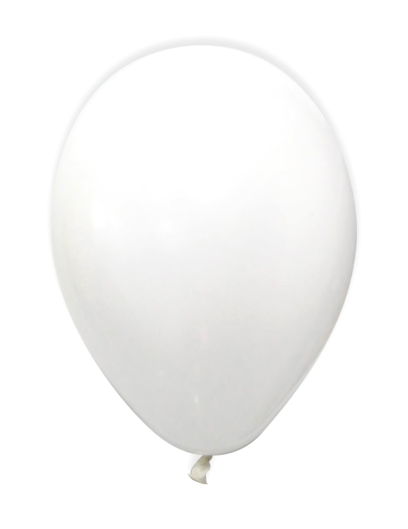 12 Ballons métallisés blancs 28 cm