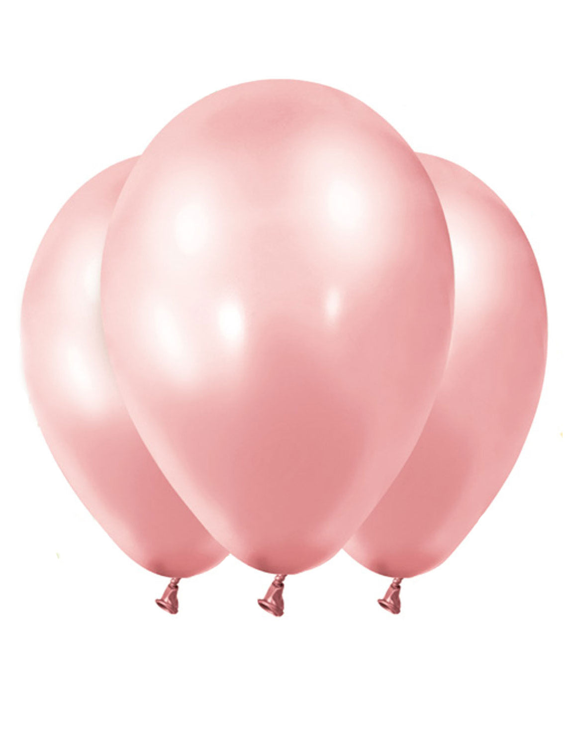 12 ballons métallisés rose gold 28 cm pour décoration