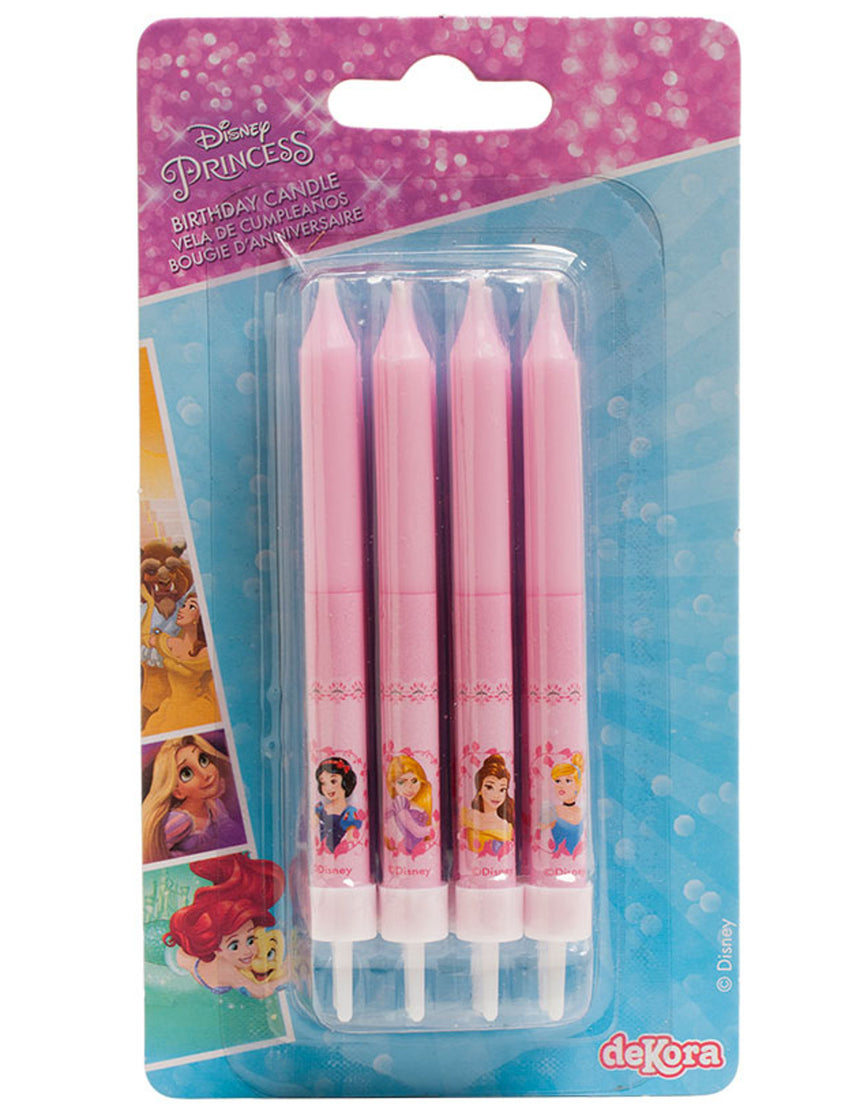 8 Bougies anniversaire Princesses Disney