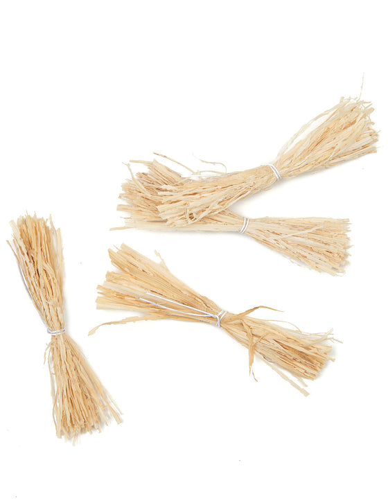 12 fagots de paille 8 cm pour décoration rustique