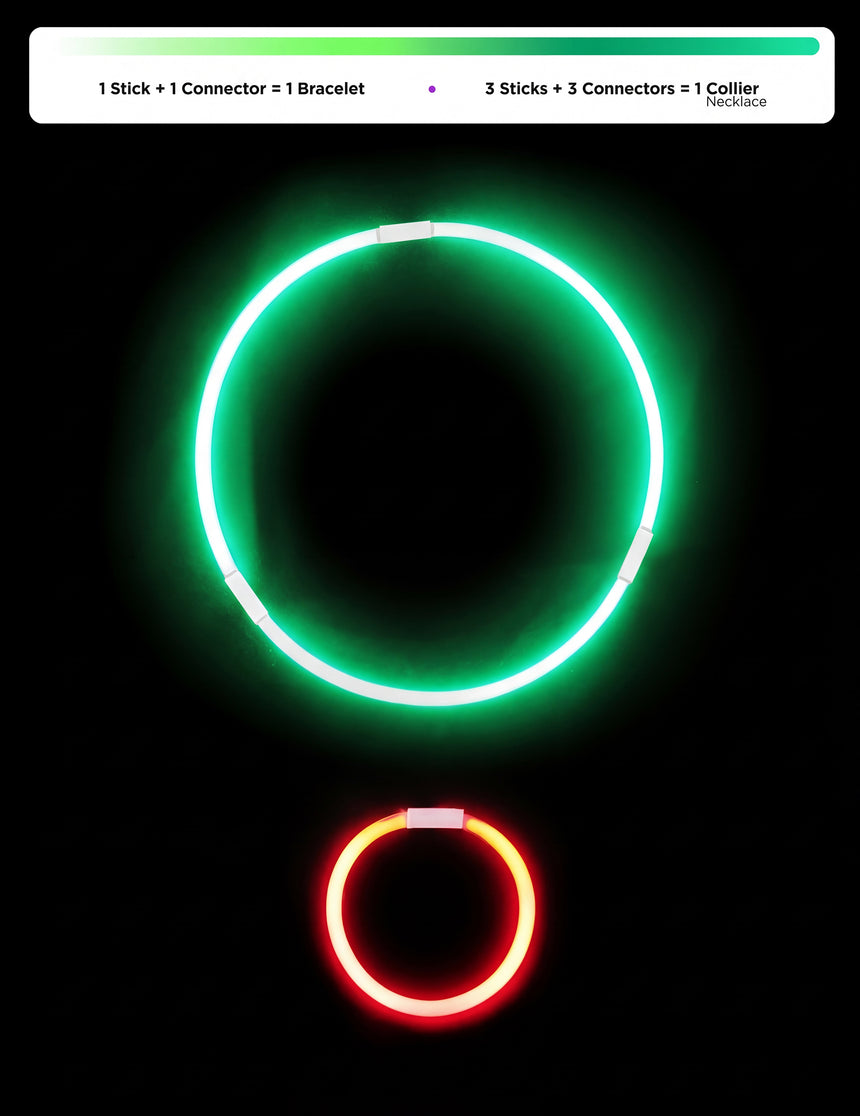 15 Bracelets lumineux