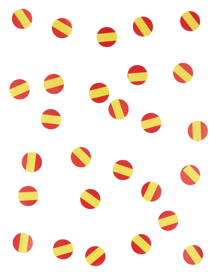 150 confettis de table drapeau Espagne