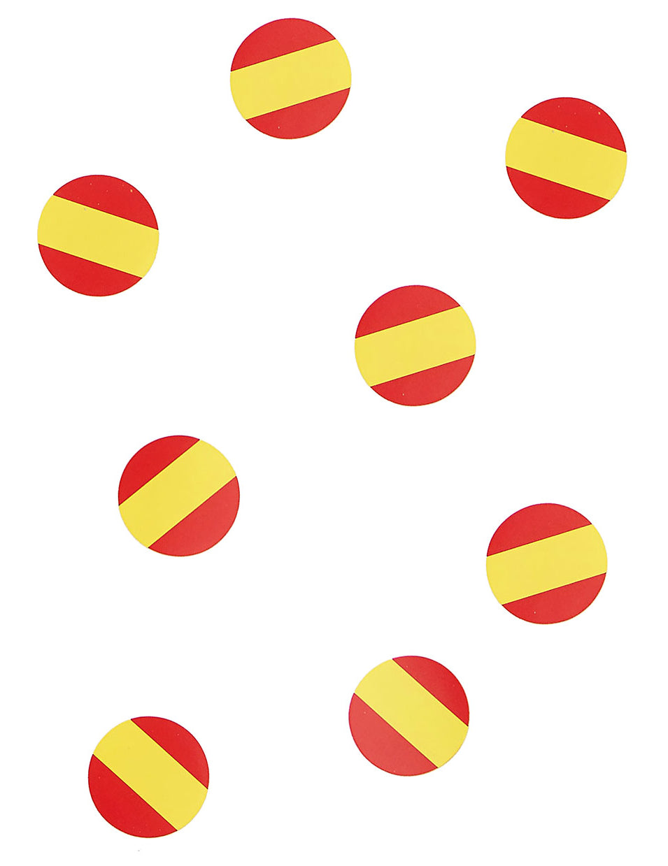 150 confettis de table drapeau Espagne