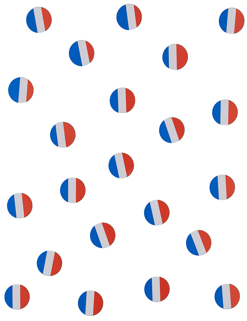 150 confettis de table drapeau France