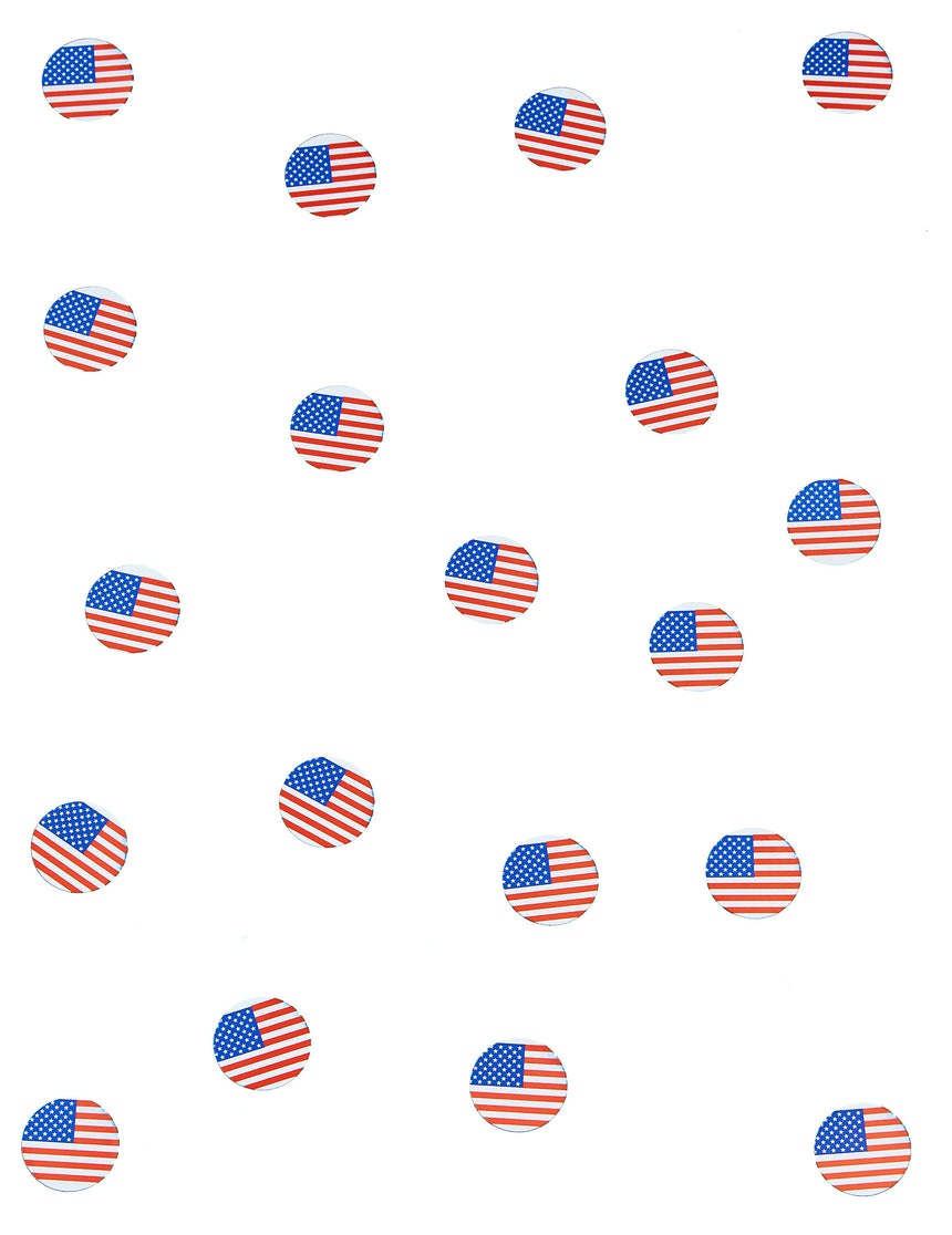 150 confettis de table drapeau USA