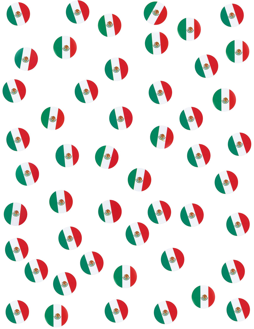150 Confettis de table drapeaux Mexique