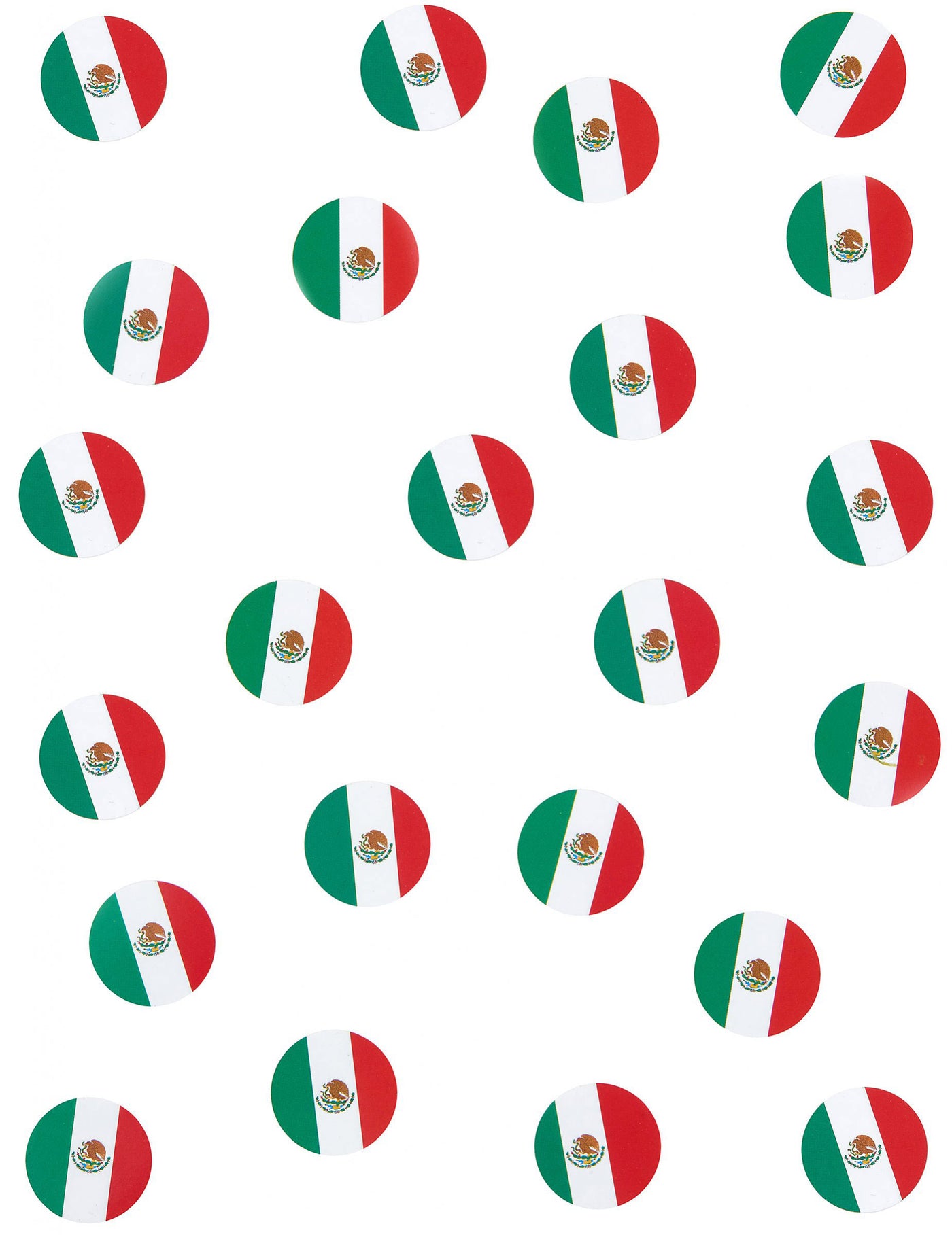 150 Confettis de table drapeaux Mexique