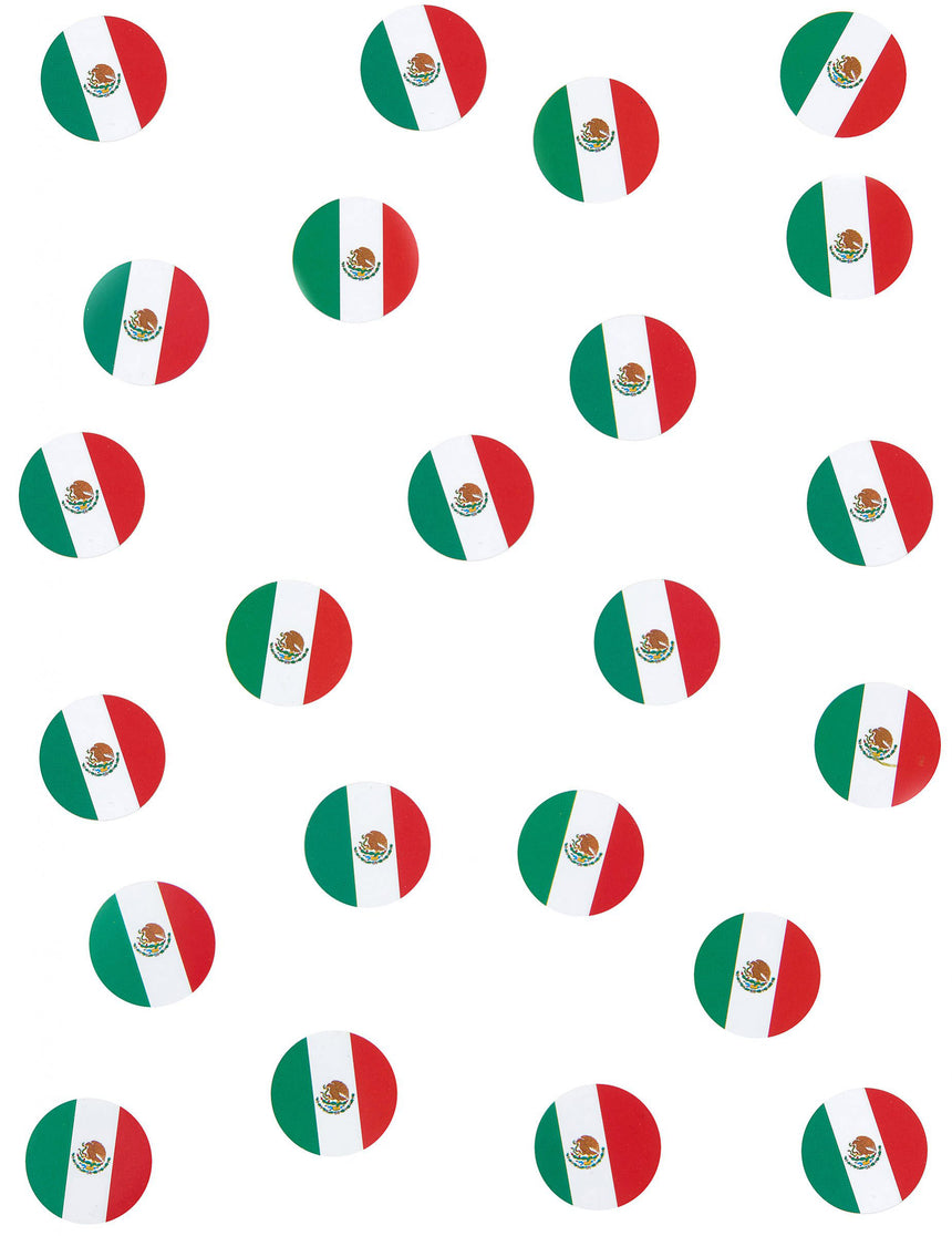 150 Confettis de table drapeaux Mexique