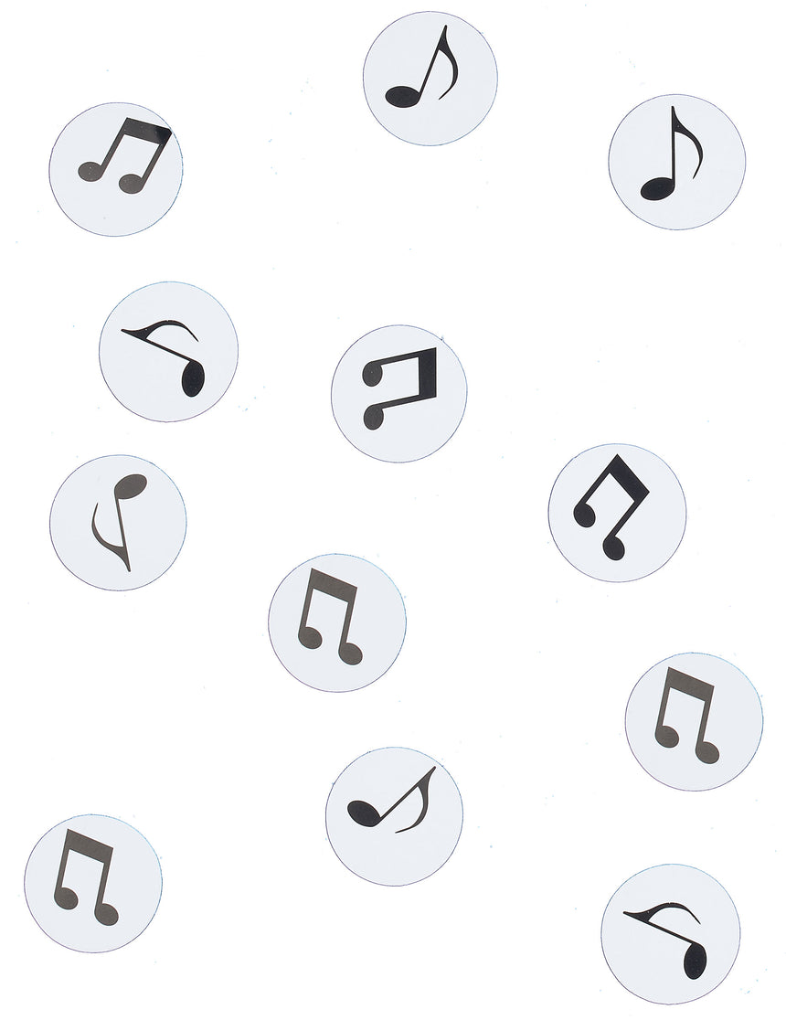 150 confettis de table note de musique en papier