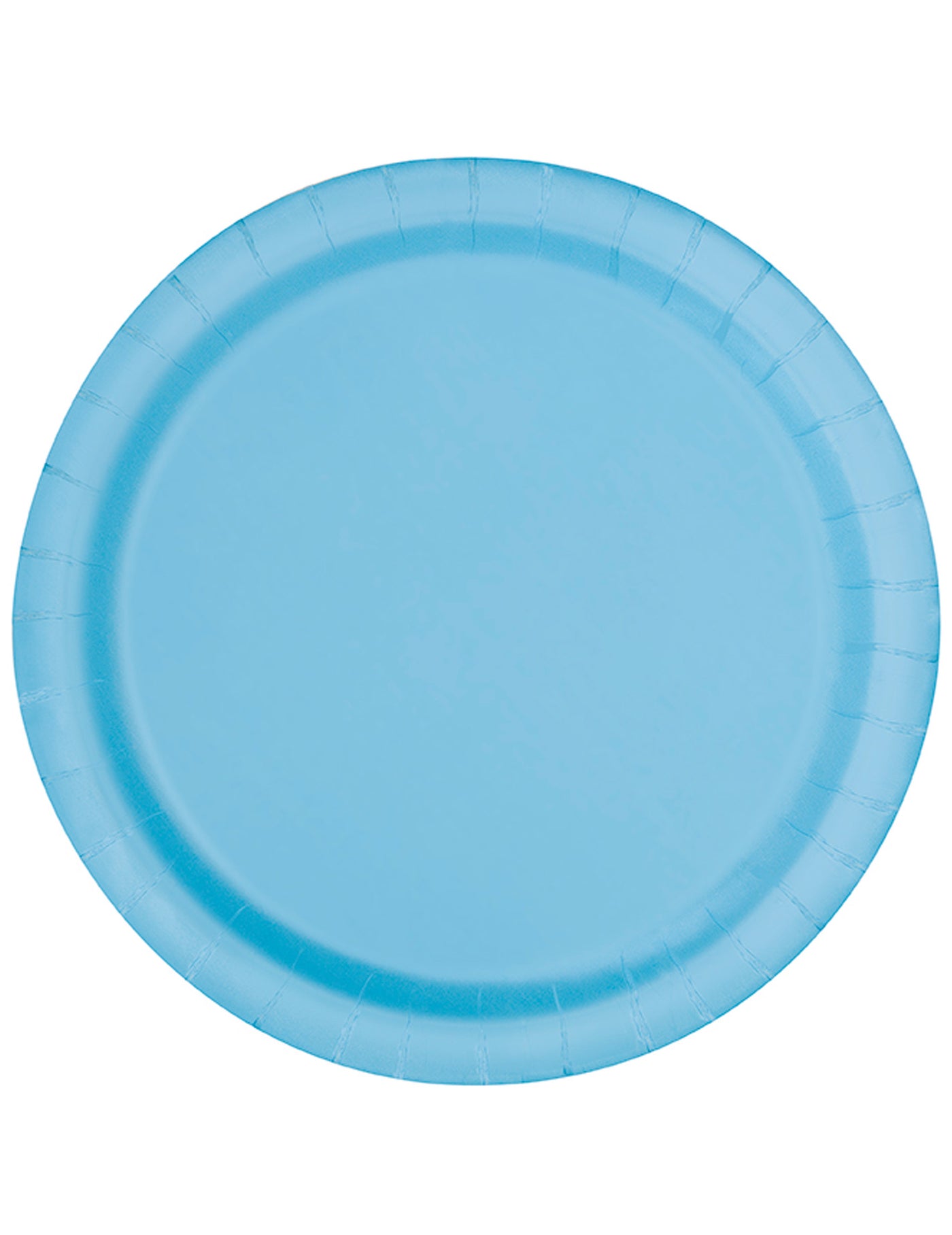 16 Assiettes en carton bleu pastel 22 cm