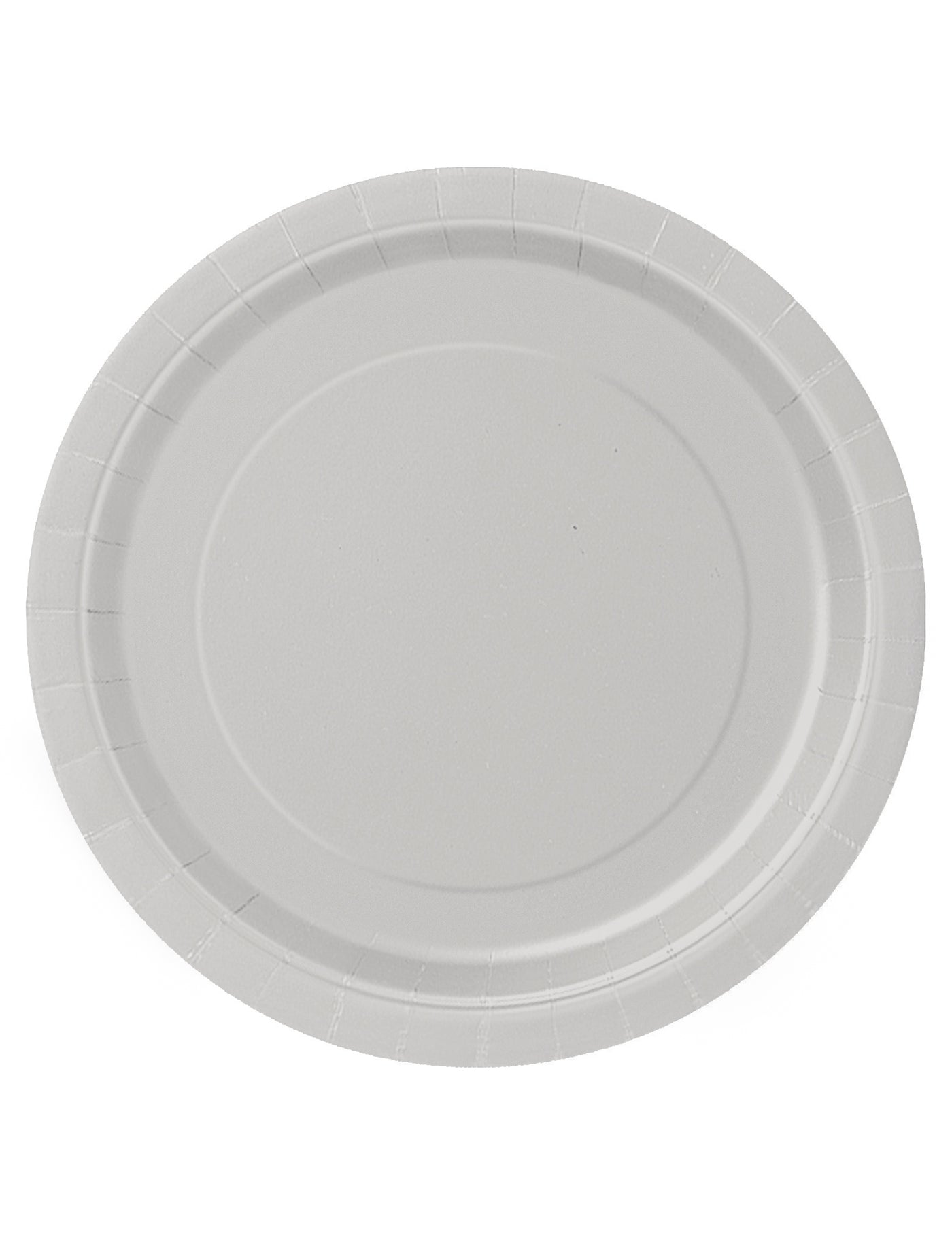 16 assiettes en carton argent 23 cm rondes festives
