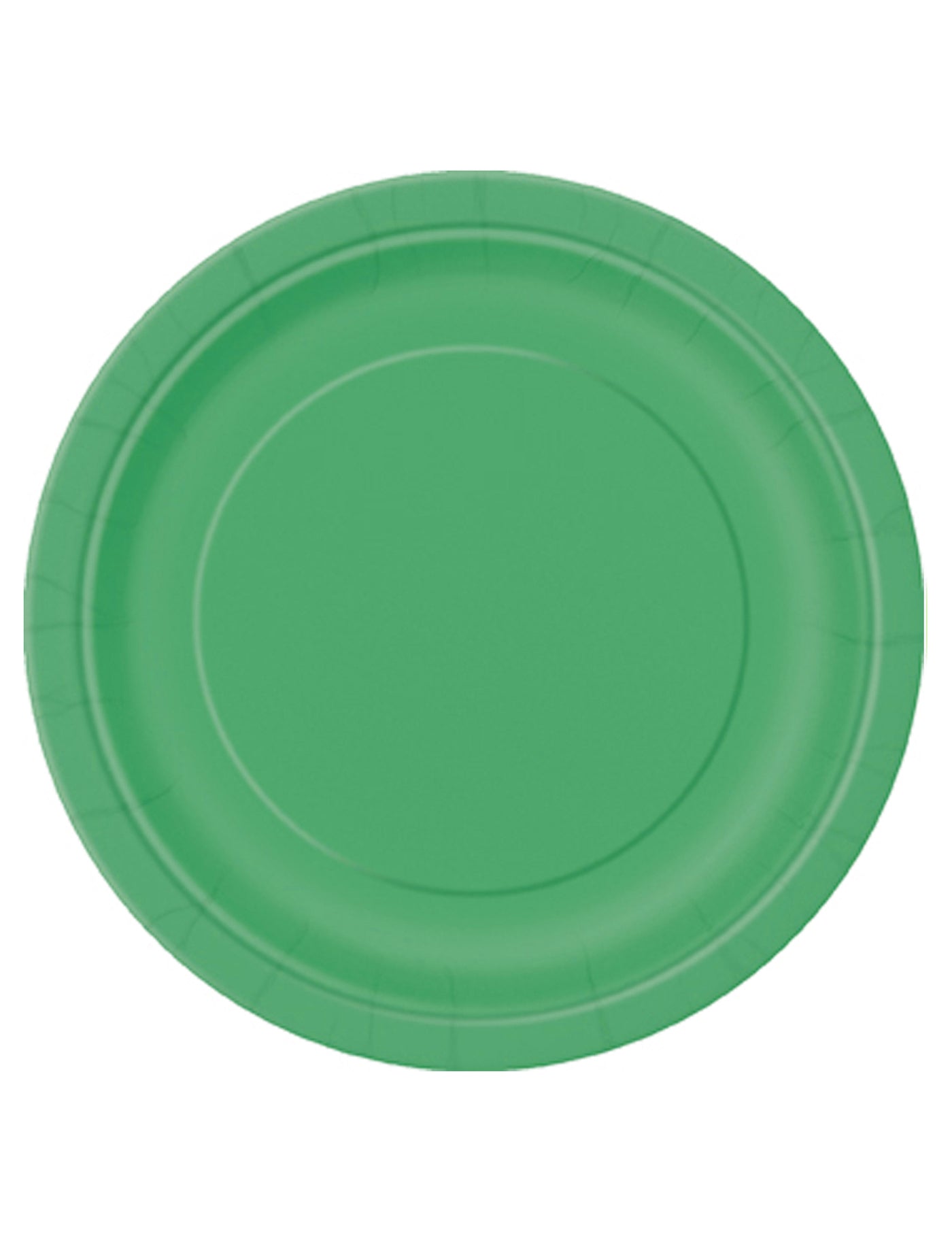 16 Grandes assiettes en carton vert émeraude 22 cm