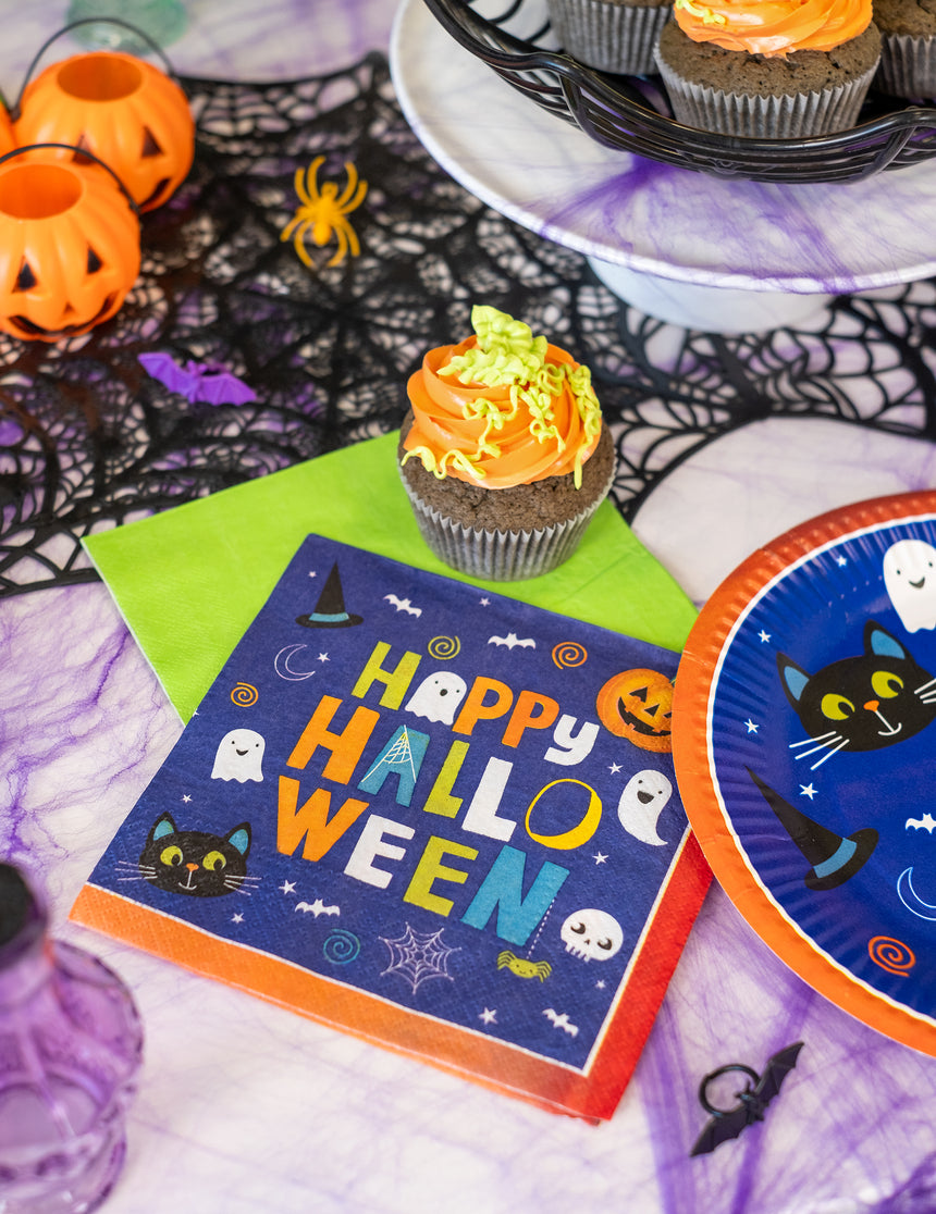 16 Serviettes en papier Halloween Friends 33x33 cm