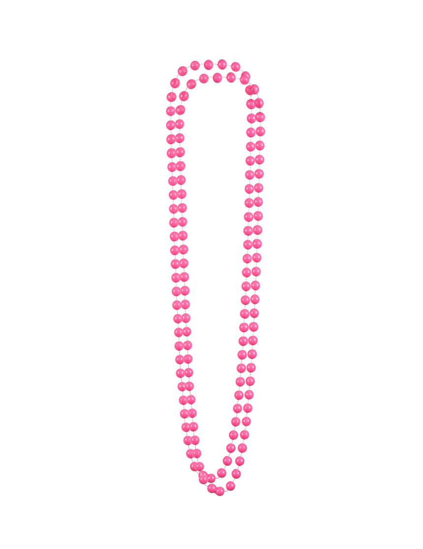 2 Colliers perles roses adulte