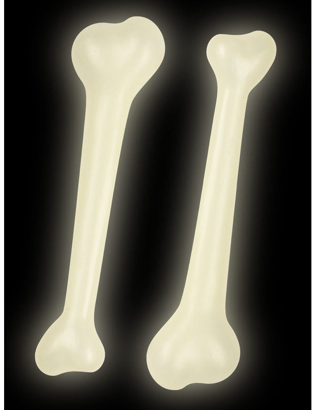 Lot de 2 os phosphorescents 22cm