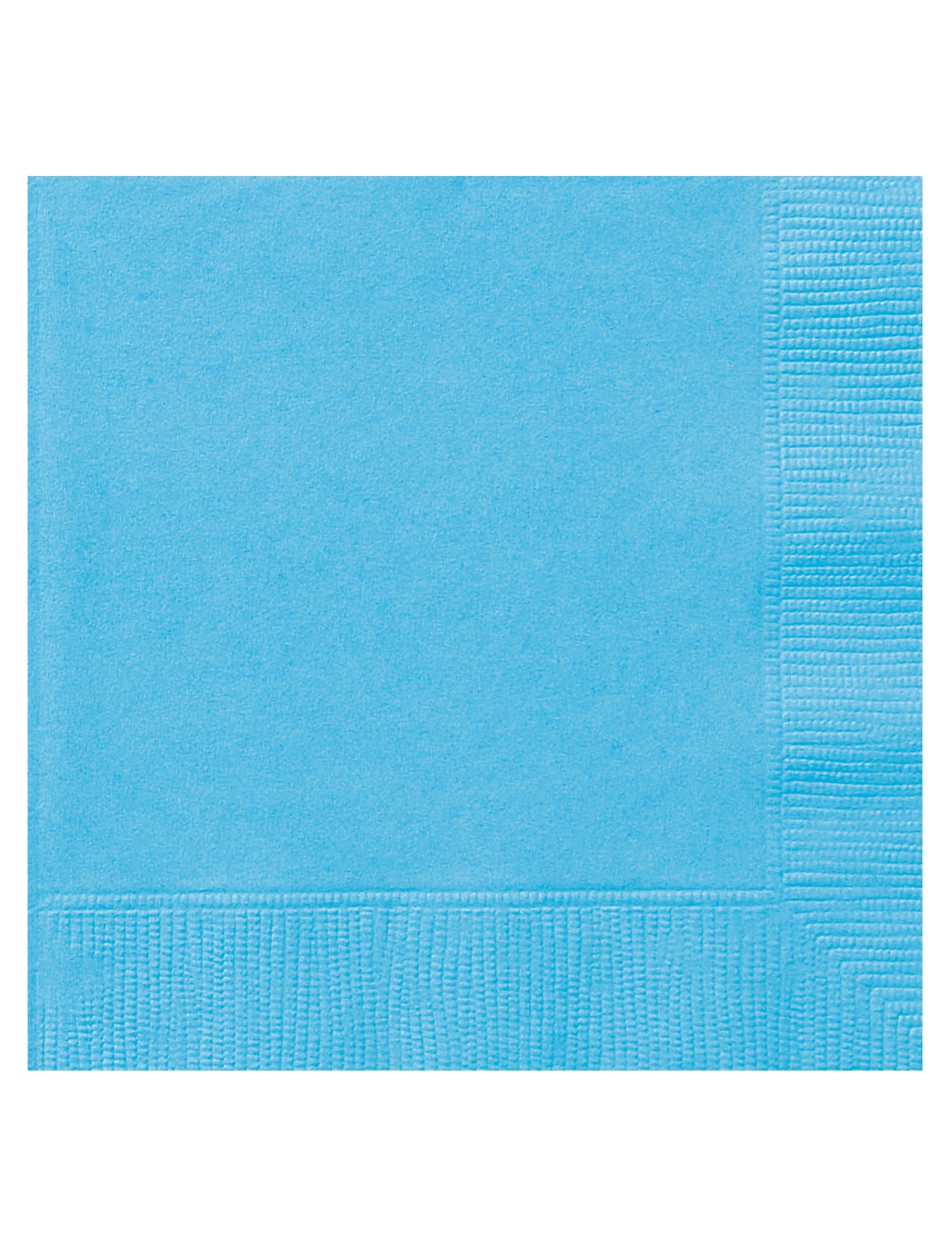 20 Serviettes en papier bleu ciel 33 x 33 cm