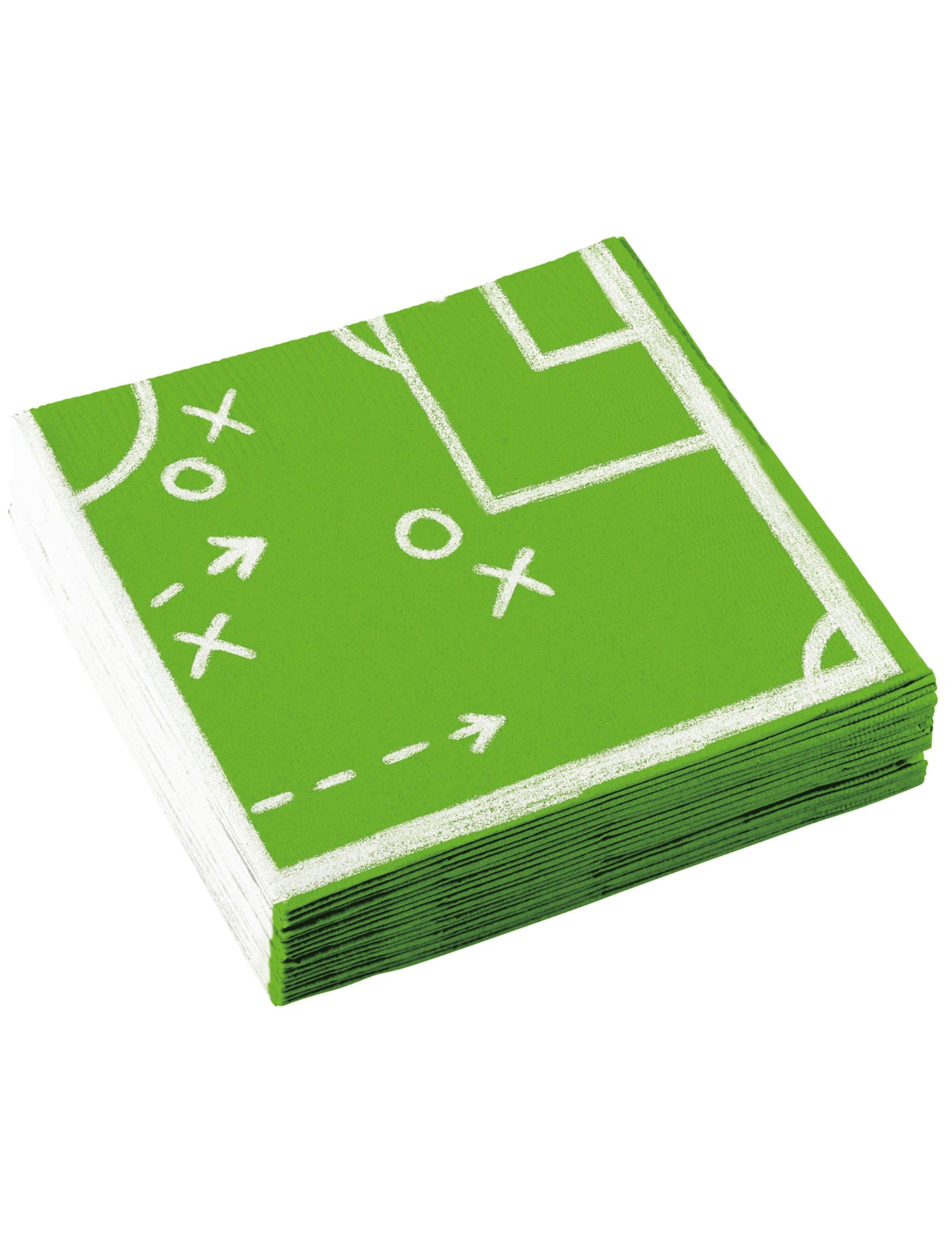 20 Serviettes en papier Football 33 x 33 cm