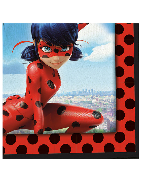 20 Serviettes en papier Ladybug à Paris 33 x 33 cm
