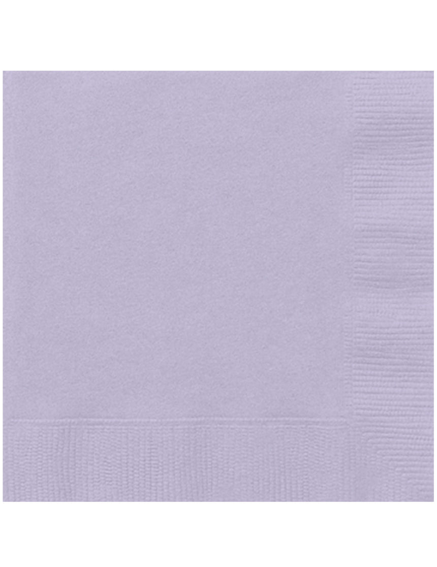 20 serviettes en papier lavande 33 x 33 cm mariage
