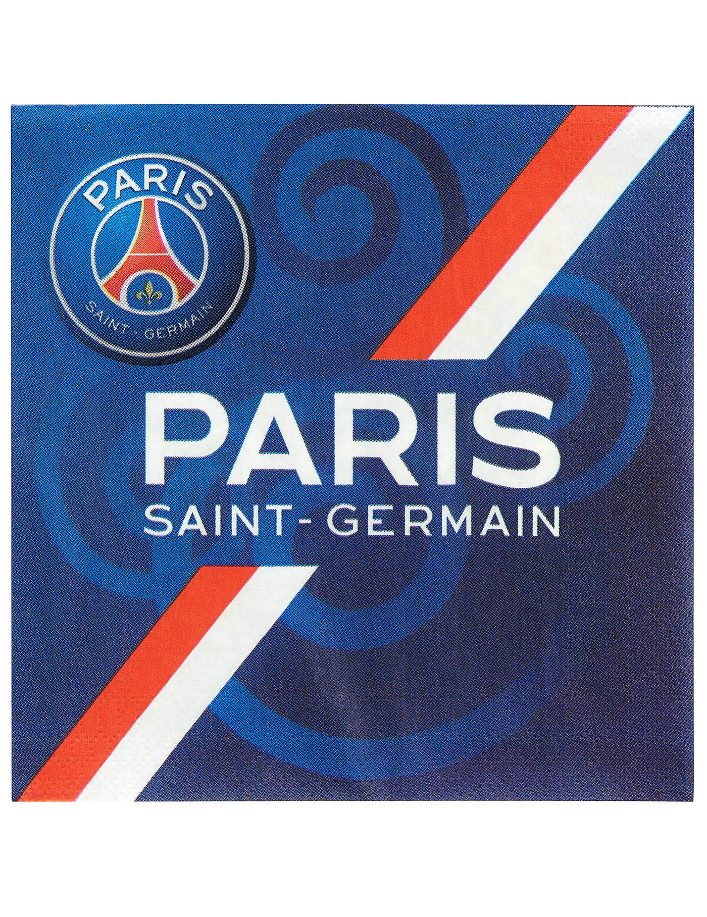 20 Serviettes en papier PSG 33 x 33 cm