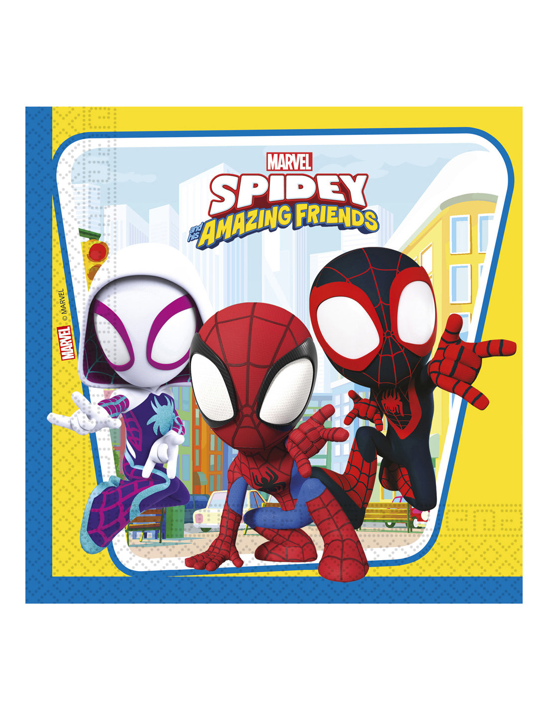 20 Serviettes en papier Spidey et ses amis