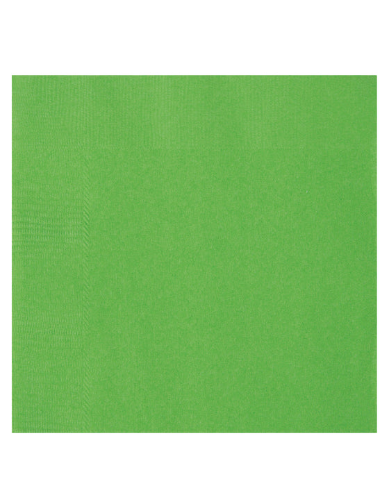 20 Serviettes en papier vert citron 33 x 33 cm