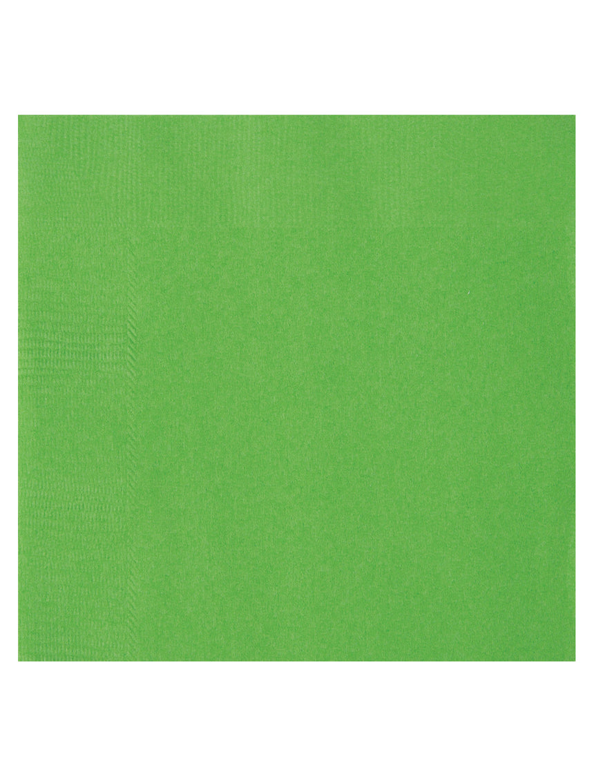 20 Serviettes en papier vert citron 33 x 33 cm
