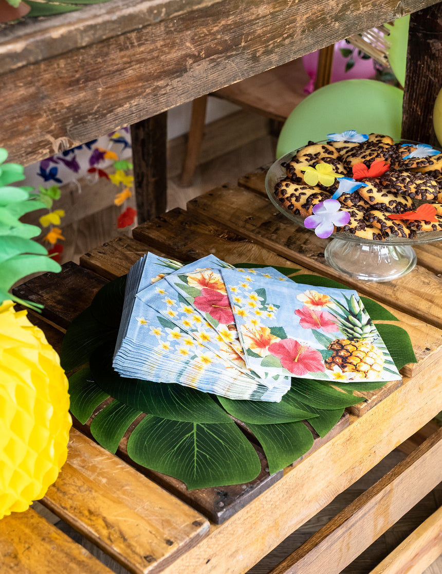 20 Serviettes Hawaii party 33 X 33 cm