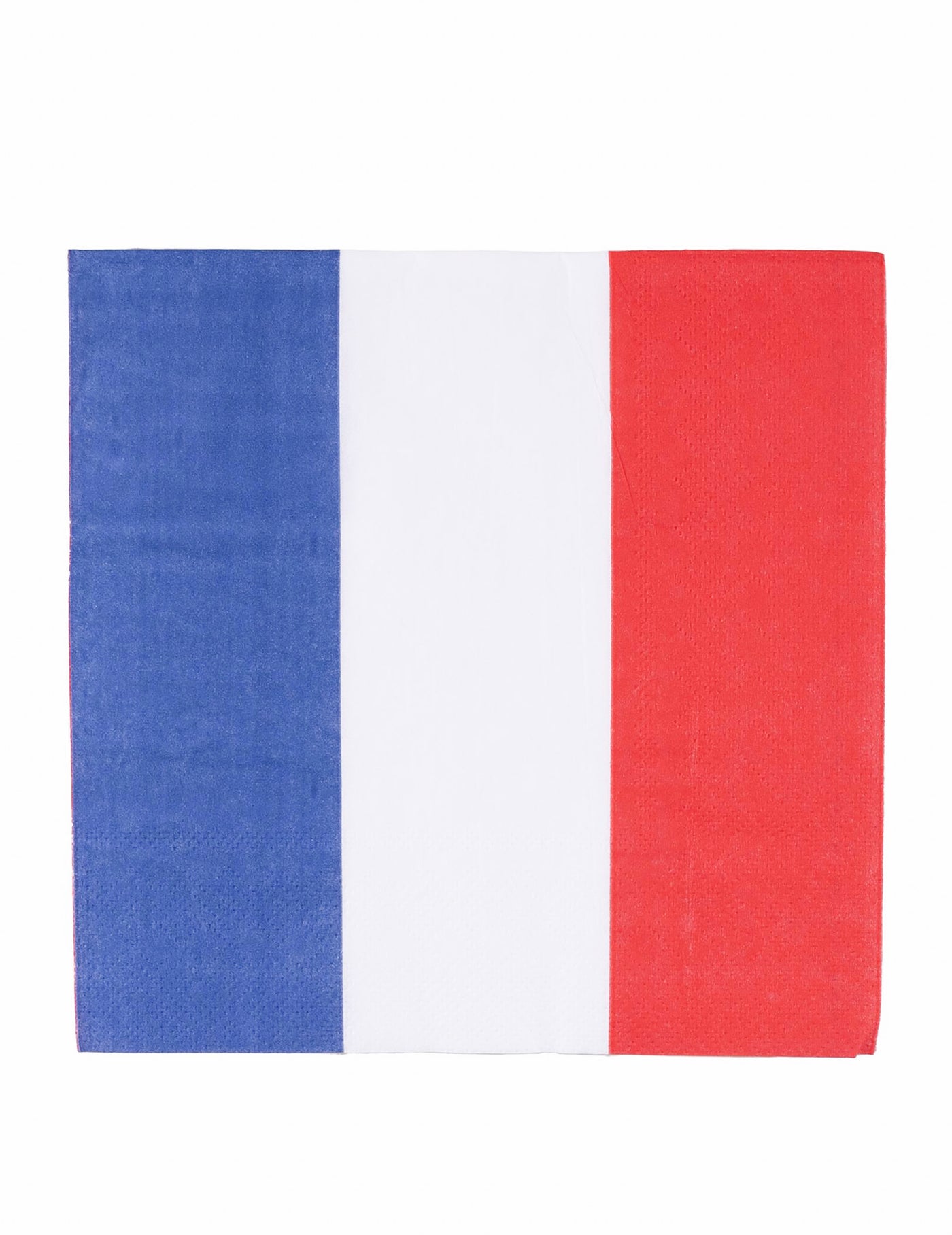 20 serviettes tricolore bleu blanc rouge