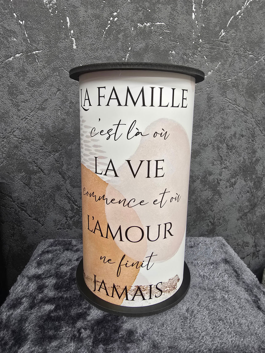 Les lumineuses "La Famille c'est là où la vie...Myd&co