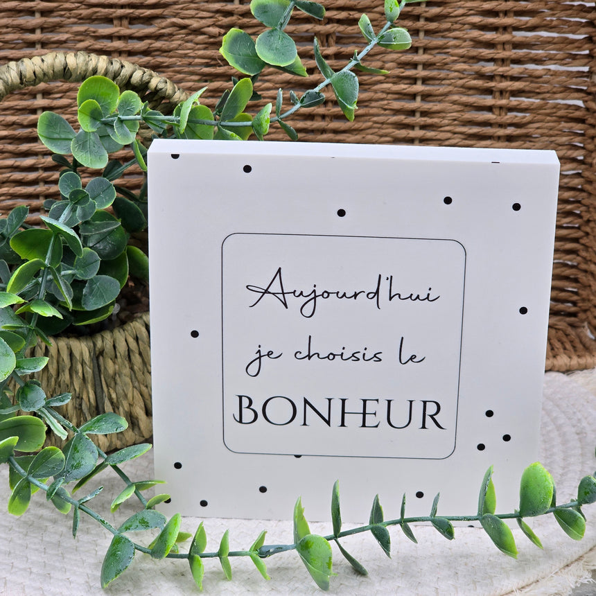 Cadre déco 15/15 "Aujourd'hui je choisis...