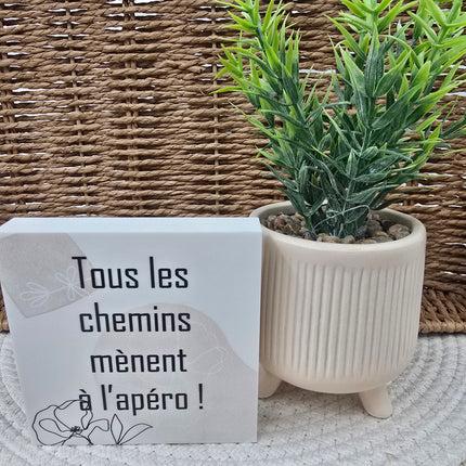 Cadre déco 10/10 "Tous les chemins mènent ...