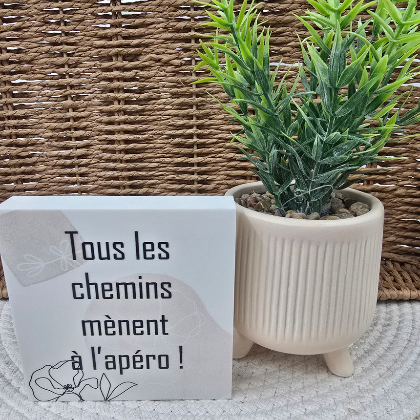 Cadre déco 10/10 "Tous les chemins mènent ...
