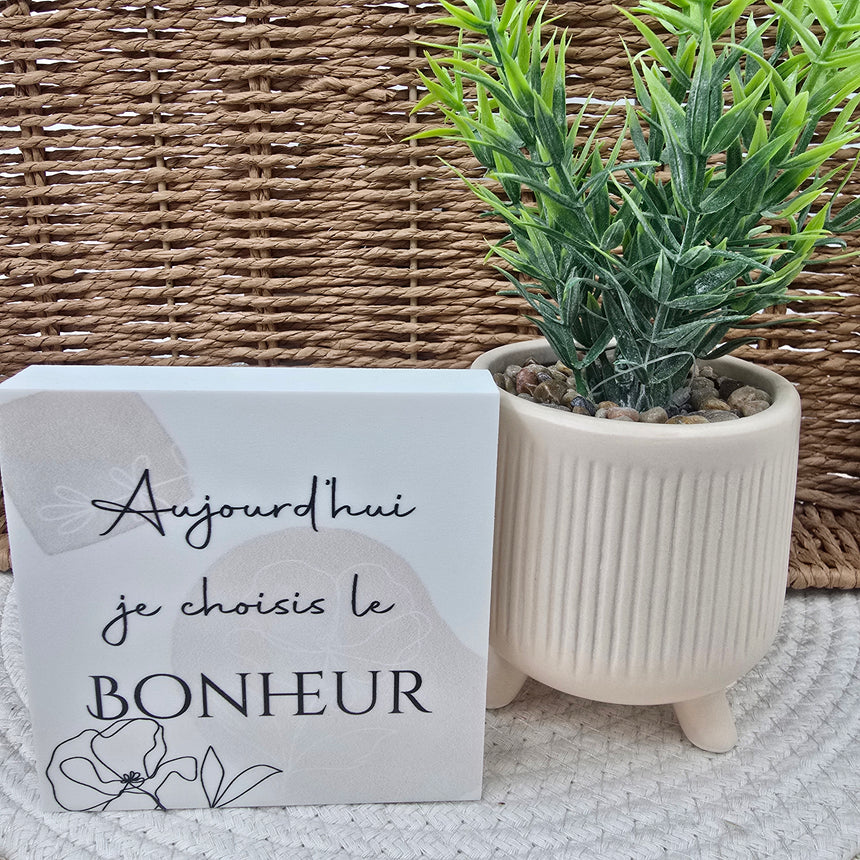 Cadre déco 10/10 "Aujourd'hui je choisis le bonheur "