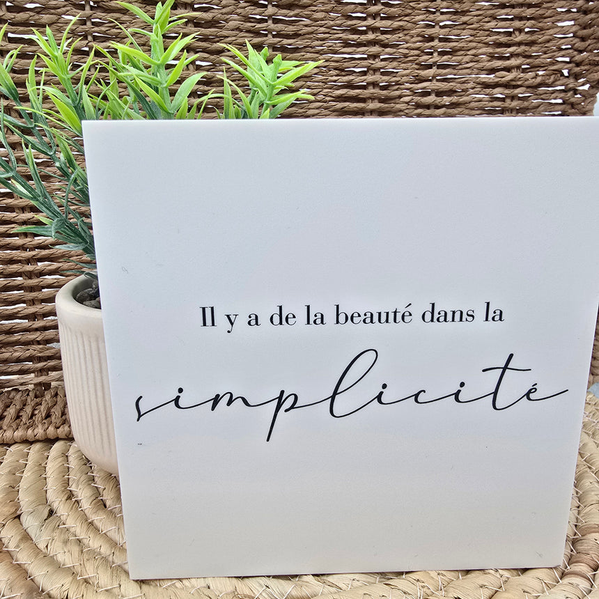 Cadre déco 15/15 "Il y a de la beauté dans la ...