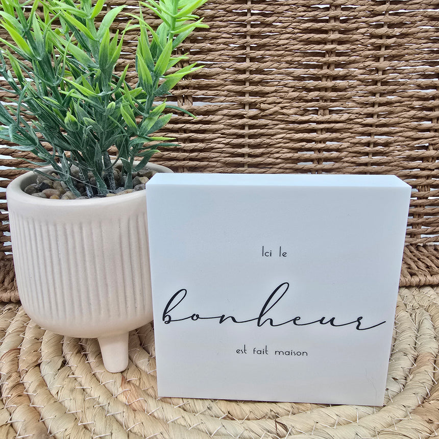 Cadre déco 10/10 "ici le bonheur est...