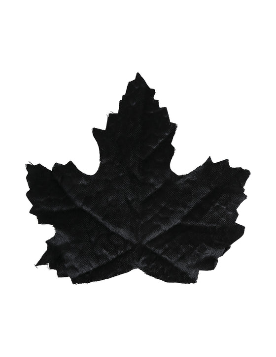 24 Feuilles noires 10 cm