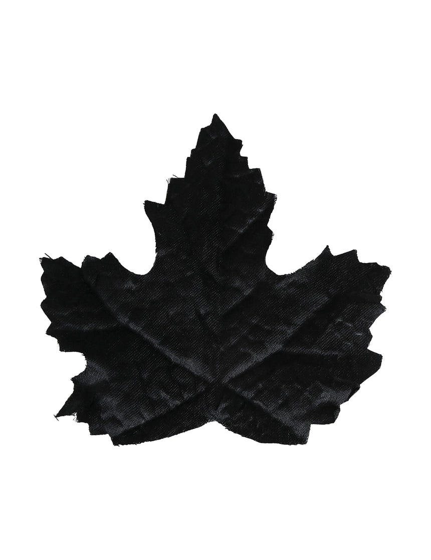24 Feuilles noires 10 cm